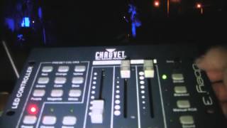 CHAUVET Freedom Strip mini \u0026 Freefom Par wireless DMX Yard Demo with DJ Mikey Mike \u0026 Direct Sound