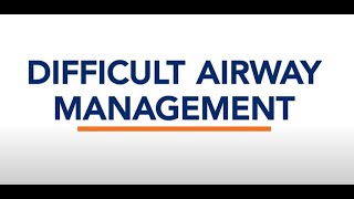 Difficult Airway Management