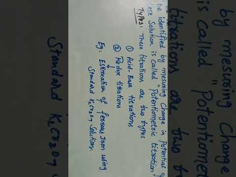 POTENTIOMETRIC TITRATION sadhanadhananjaya WINNERS IN CHEMISTRY