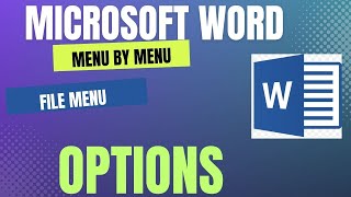 File Menu - Options Command in MS-WORD