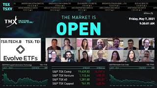 Evolve ETFs Virtually Opens the Market Friday May 7, 2021