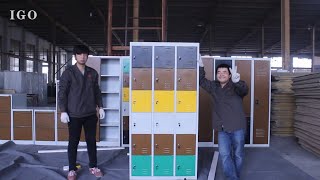 18 Doors Steel Locker Install Video