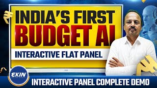 Best AI Based Digital Board in India  | Ekin Interactive Flat Panel Complete Demo | AI Smart Board🤯