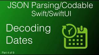4. JSON - Decoding Dates - Swift Codable