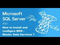 SQL Server 2022 Standard Tips & Tricks - MDS Install and Configure Master Data Services