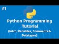 Python programming tutorial - Variables, Datatypes & Comments