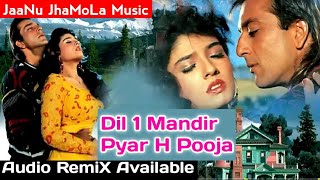 "Dil Ek Mandir Pyar Hai Pooja" rEmiX Audio | JaaNu JhaMoLa Music | Sanjay Dutt, Raveena Tandon |