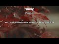 raring meaning definition of raring