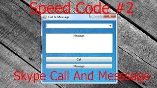 Visual Basics - Call and Message - Speed code #2