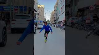 Danger street skating 😳🔥 #1m #views #freestyle #sameerskater #indianskater #2023