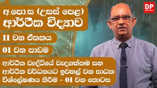 11 වන ඒකකය | 01 වන පාඩම  -  ආර්ථික වෘද්ධියේ වැදගත්කම සහ ආර්ථික වර්ධනයට ඉවහල් වන සාධක විශ්ලේෂණය කිරීම