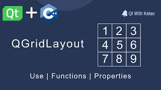 Qt QGridLayout | How to use QGridLayout | Qt C++ | Qt Creator | Qt Tutorial