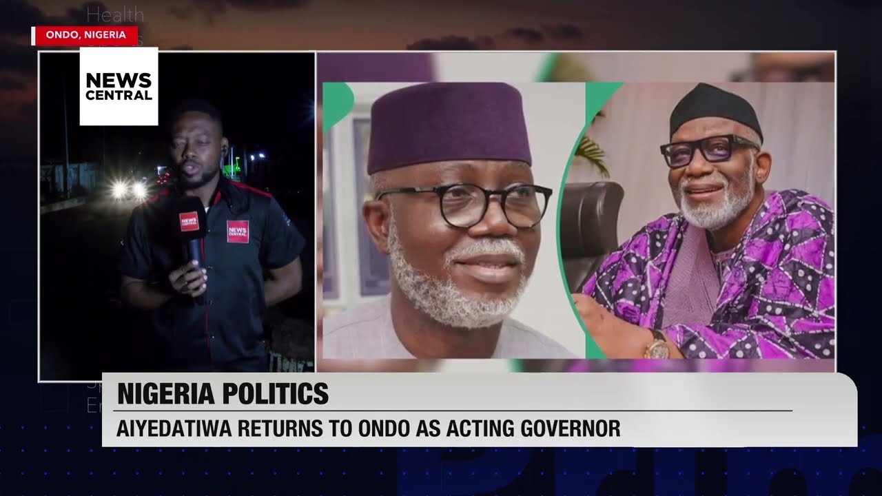 Ondo Acting Governor, Lucky Aiyedatiwa, Returns To State Amid Political ...