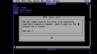 QBasic - Hello World