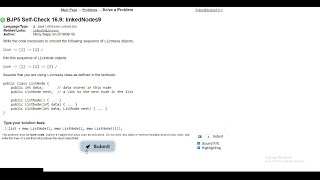 Java Practice-It || 16.9 linkedNodes9 || ListNodes, LinkedLists
