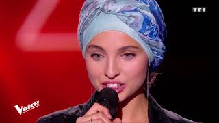 Une voix magnifique de Mennel d'origine syrienne dans The voice France - Helleluyah Cover