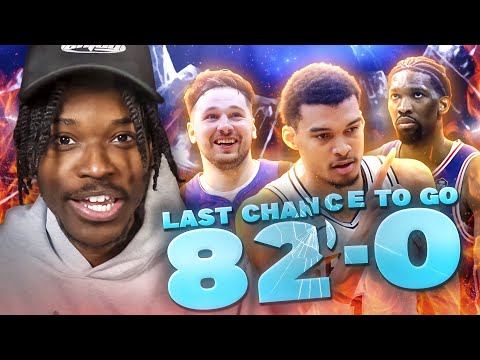 My Final Chance To Go 82-0 in NBA 2K