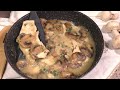 scaloppine di petto di pollo cremose con funghi ricetta facile e veloce