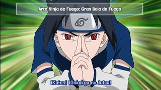 Sasuke vs las marionetas de sasori, naruto salva a todos |sub español