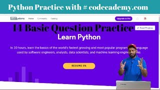 14 Python Exercise Problems for Beginners - from Codecademy (Python3 Series of Basics #8)