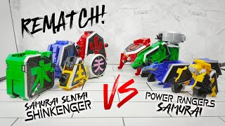 Rematch 2024!! Power Rangers Samurai Megazord VS DX Shinkenger ShinkenOh Comparison!