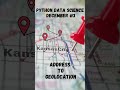 Python Data Science December #3 Address to Geolocation