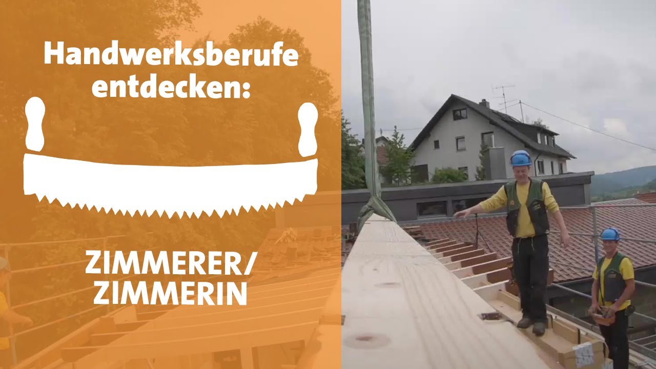 Entdecken: Auszubildung Zum/zur Zimmerer/Zimmerin - YouTube