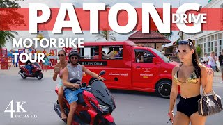 【4K🏍】Motorbike Tour of Patong Beach in Phuket, Thailand 🇹🇭