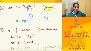 JS String Methods- length, trim, +, concatentation 🔥🔥🔥🔥 | Full stack tutorials in Hindi🔥