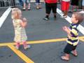 Eli and Fiona dancing to reggae