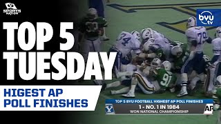 Ranking BYU Football's Highest AP Poll Finishes - Top 5 Tuesday