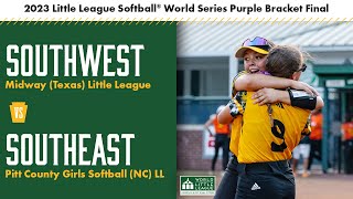 Purple Bracket Final: Texas vs North Carolina | 2023 Little League Softball World Series