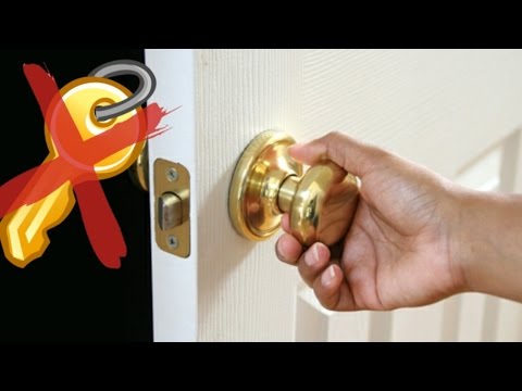 How To Open A Locked Door Without A Key !!! How To Open A Locked Door Without A Key !!!