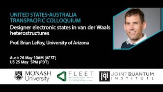 US Aust colloquium  Designer electronic states in van der Waals heterostructures