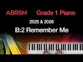 Remember Me / ABRSM Grade 1 Piano 2025 & 2026, B:2 / Synthesia Piano tutorial + Slow Version