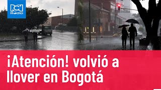 En Bogotá la lluvia volvió y estas fueron sus mejores imágenes