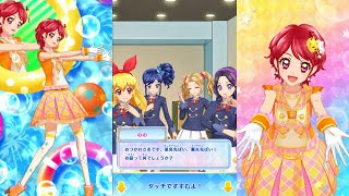 【アイカツ会話イベント】アイカツレベル２４０会話イベント＆一ノ瀬かえでちゃんでネバギバ☆をプレイ（イエロートルテコーデ）