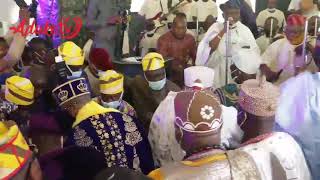 Alh Musiliu Haruna Ishola  Entertains  Oba Oluwo, Traditional Rulers