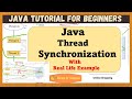 Thread Synchronization in Java | Java Multithreading | Java for beginners