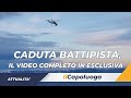 Caduta battipista, il video completo in esclusiva