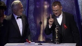 Janusz Kaminski winning the Oscar® for Cinematography for \