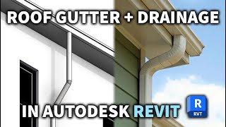 How To Create Roof Gutter And Drainage In Autodesk Revit