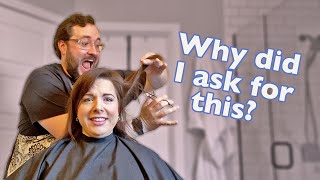 I LET MY HUSBAND CUT MY HAIR?!