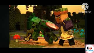Warden vs witch and swamp villages Army/ Alex and Steve Legends ( Minecraft animation)