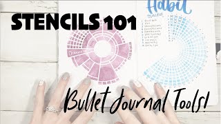 Bullet Journal Stencils 101 | Using Bullet Journaling Tools!