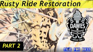 Restoring the Galaxy - Rusty Bike Restoration - Part 2 Paint & Parts Referb!