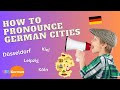 How To Pronounce German Cities I Stadtnamen Richtig Aussprechen I KidsGerman