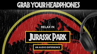 3 HOURS of RELAXING RAIN in JURASSIC PARK! - Calming Rain - Dinosaur Sounds - Jurassic Ambience