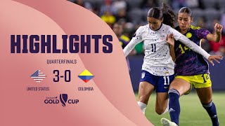 W GOLD CUP Quarterfinals | United States 3-0 Colombia
