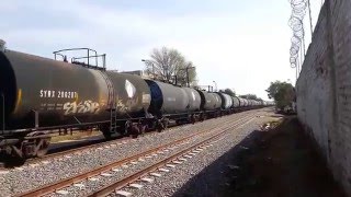 Ferromex 4057 SD70ACe con Tren UMXJZ en León Guanajuato México.